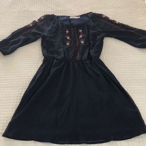 Bohemian Navy Dress